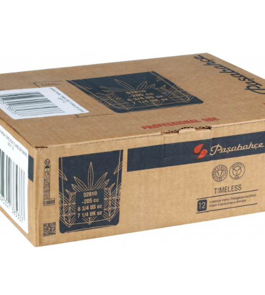 Paşabahçe Timeless – 12 Cup Box (Turkey)