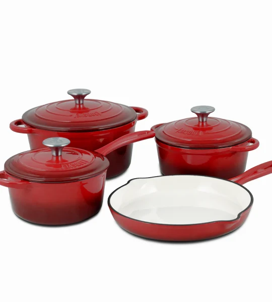 Küchen profi 7-Piece Enameled Cast Iron Cookware Set