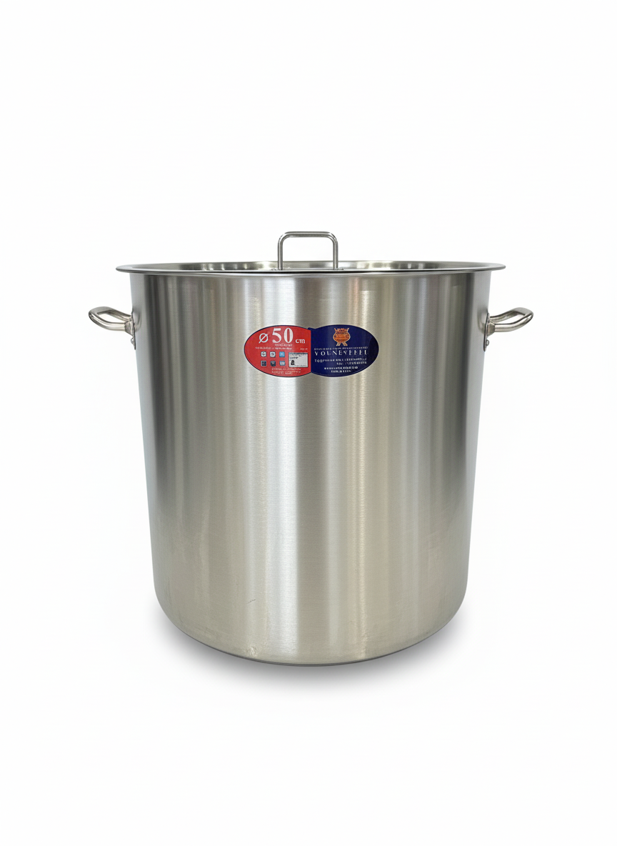 Younesteel Deep Stainless Steel Cooking Pot – 50*50 cm