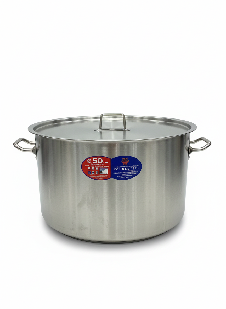 Younesteel Stainless Steel Cooking Pot – 50 cm