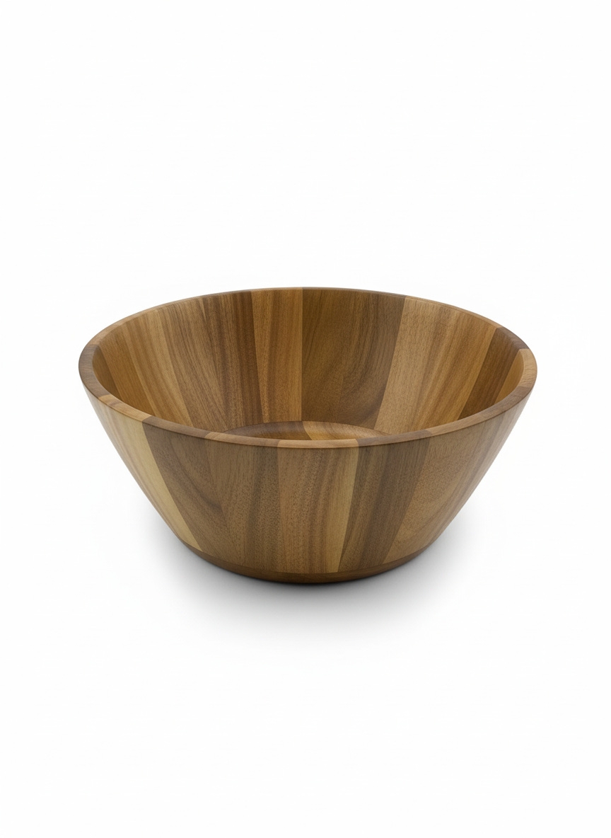 Asersus Wood Large Salad / Dough Bowl, 30 cm