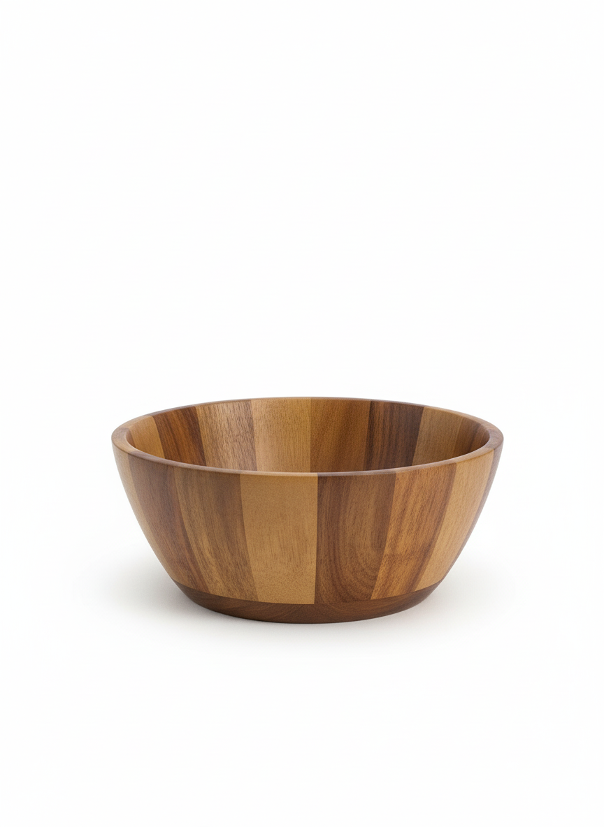 Asersus Wood Large Salad / Dough Bowl – 20 cm